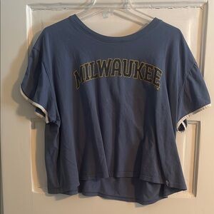XL women’s 47 Milwaukee brewers cropped tshirt